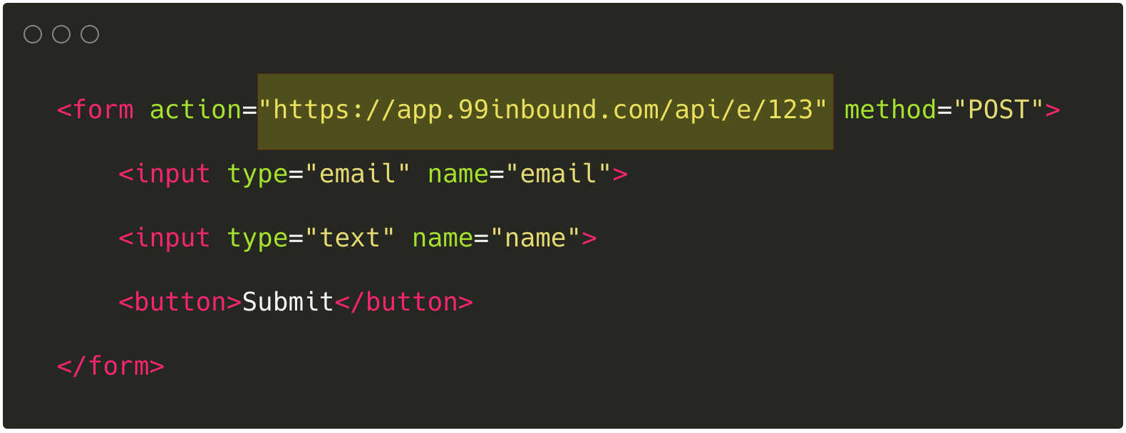 Form Endpoint API Example